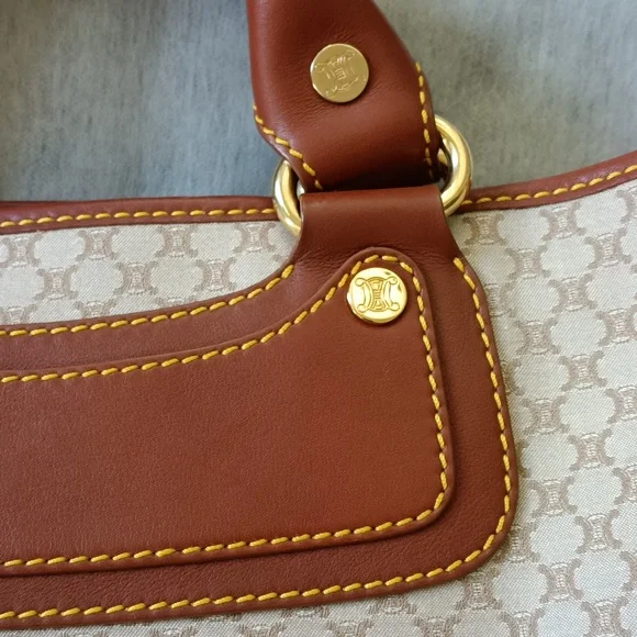 Celine boogie elegant Brown and Cream Designer Tote Bag - Picture 10 of 17
